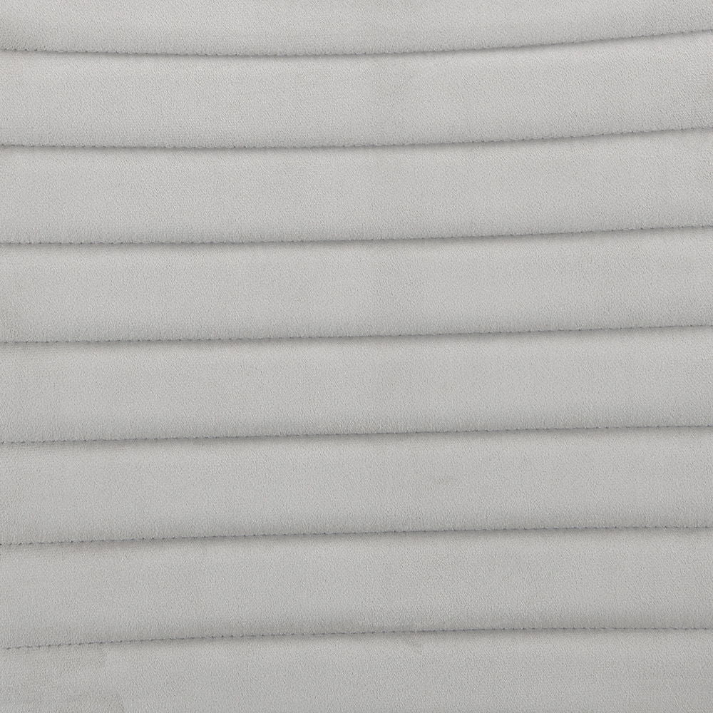 Elizaveta - Counter Height Chair (Set of 2) - Gray Velvet &White High Gloss