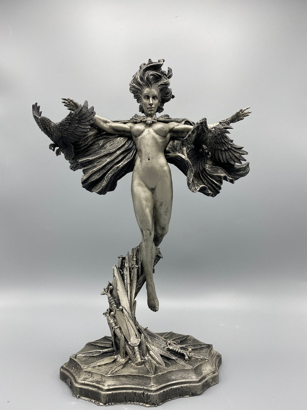 Morrigan the Celtic Goddess Statue | Mythological Deities Figurine | Myths and Legends Character | Mythic Altar Statue for Gothic Home Decor
