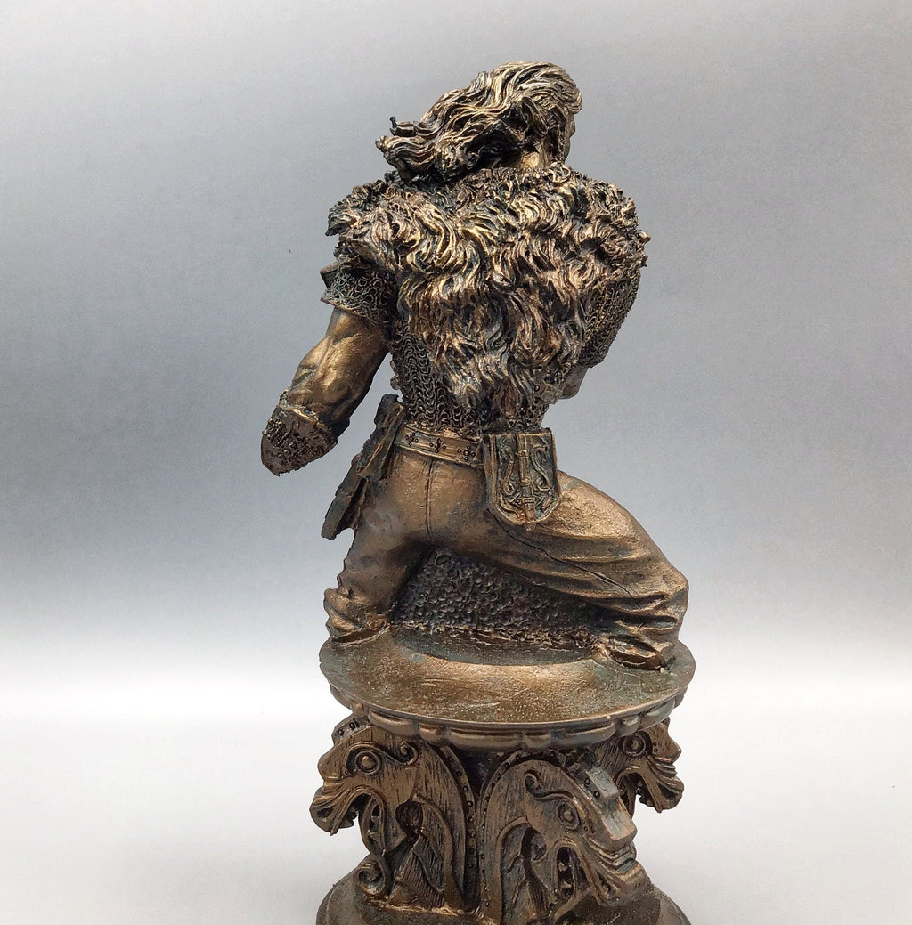 Thor Bust, Hand Painted Resin Sculpture | Norse Mythology Figurine | Myths and Legends God of Thunder Statue, Fantasy Art Home Decor