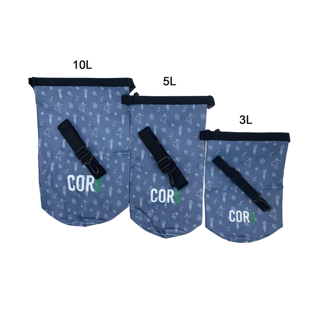 Dry Bags (Hawaiian Print): 3L, 5L, 10L, 15, and 3-Packs