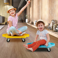4/6-Pack Kids Sitting Scooter Board with Handles and Rolling Casters-4 Pack