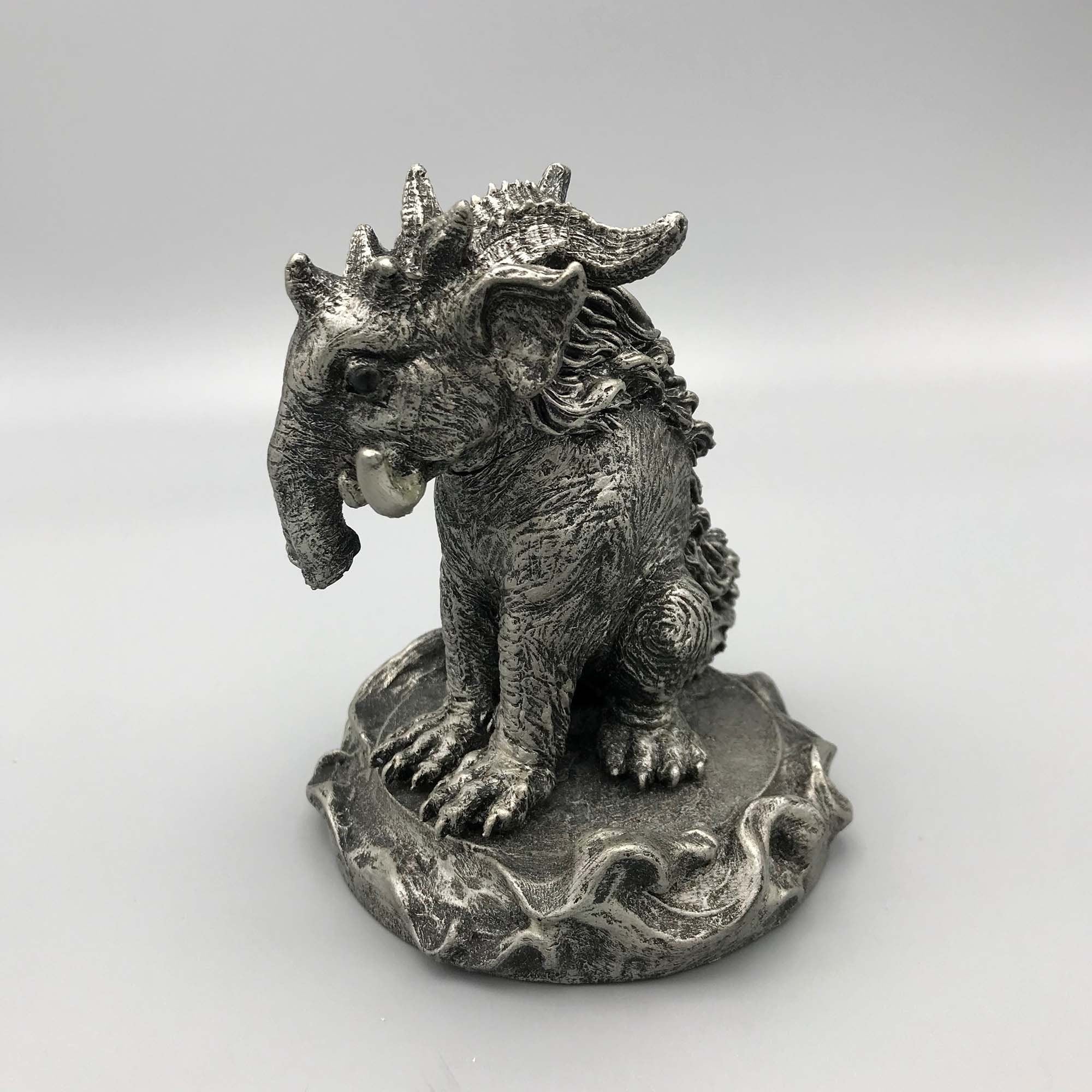 Baku, the Dream Guardian Statue, Hand Painted Resin Sculpture | Mythical Creature Figurine | Unique Japanese Baku Figurine. Fantasy Art Gift