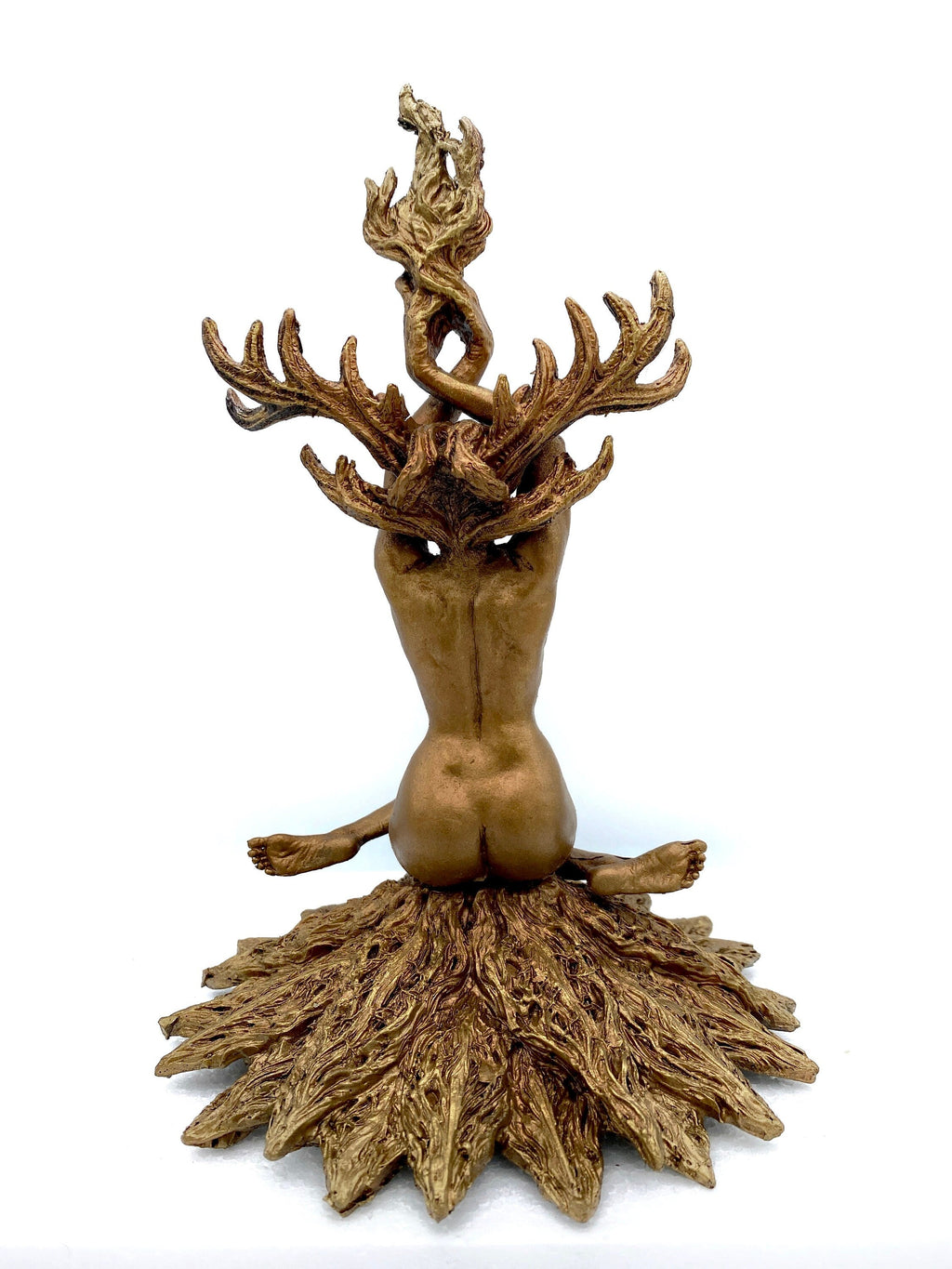 Prakrit Shakti: The Awakening Spirit, Hand Painted Resin Statue |  Mythical Yoga Meditation Figurine | Goddess Altar Statue for Yoga Lovers