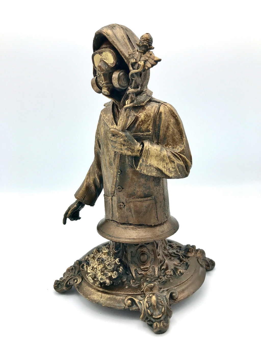 Healthcare Worker Bust, Bronze Finish,  Doctors Without Borders Charity