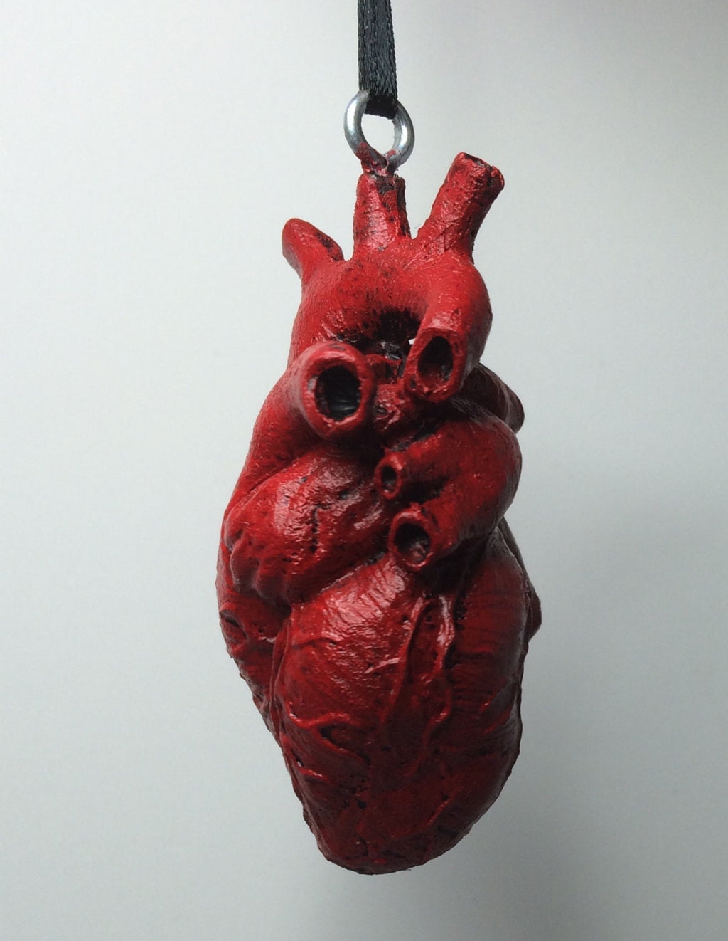 Anatomical Human Heart Ornament | Unique Gothic Home Decor | Resin Sculpture Anatomy Heart, Medical Gift and Gothic Holiday Decor