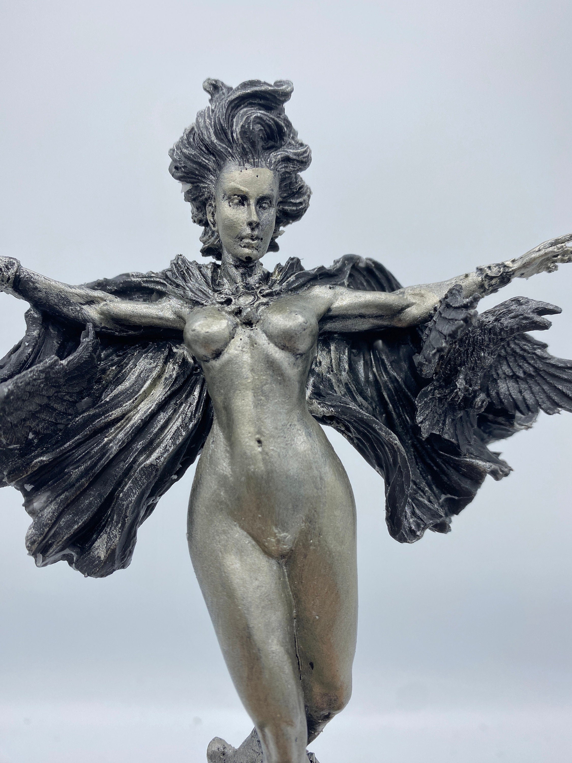 Morrigan the Celtic Goddess Statue | Mythological Deities Figurine | Myths and Legends Character | Mythic Altar Statue for Gothic Home Decor
