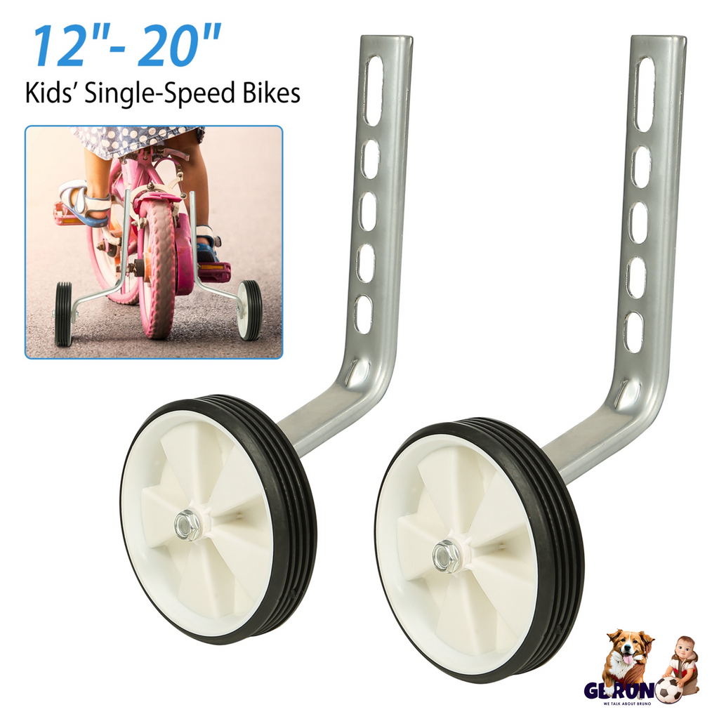 Bicycle Training Wheels Adjustable Kids Children Bike Stabilizer Wheel for 12"- 20" Bike