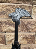 Vampire Bat Umbrella, Hand Sculpted Resin | Victorian Gothic Umbrella |Dark Fantasy Cosplay Bat Umbrella, Halloween and Gothic Accessory
