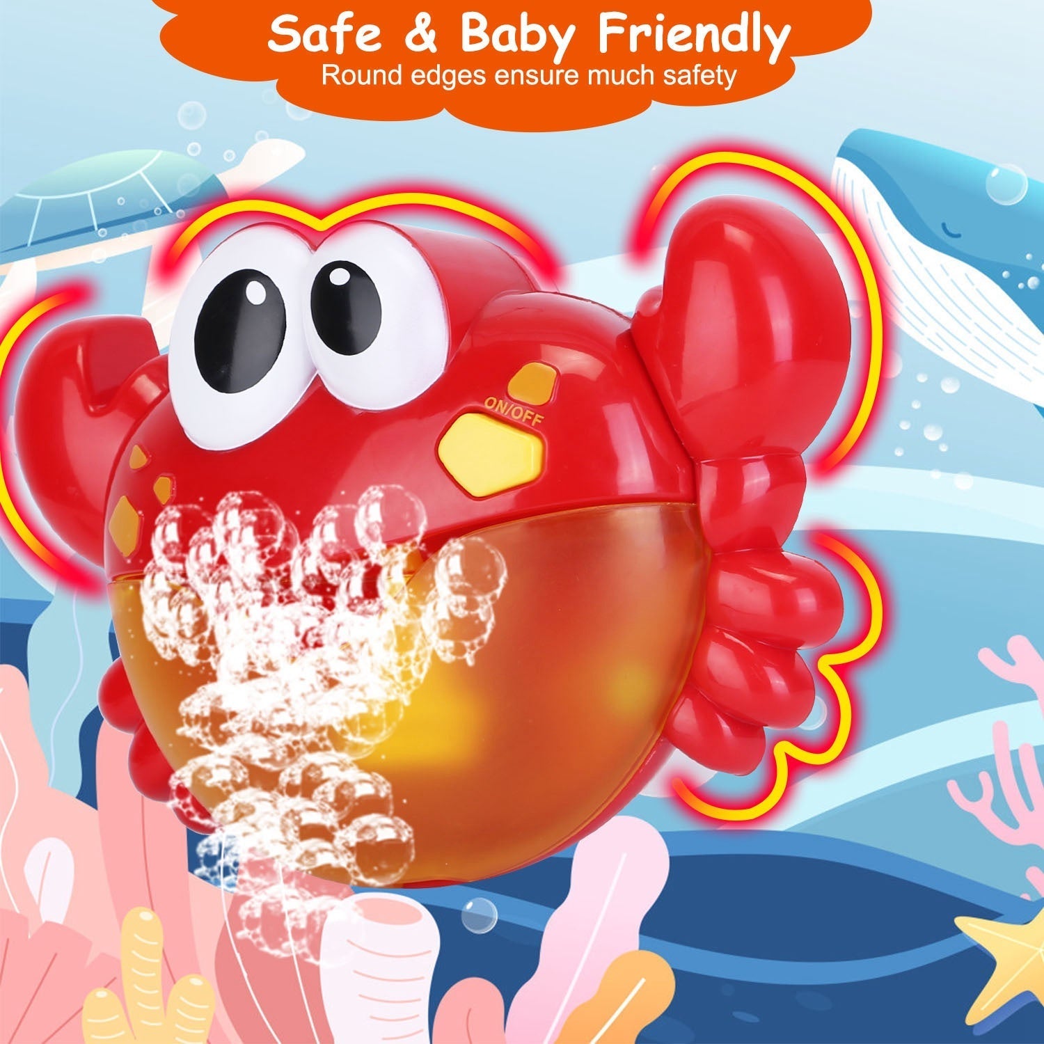 Frog Musical Bubble Bath Maker Baby Bath Toys for Bathtubs Toddler Bubble Machine for Bath Fun