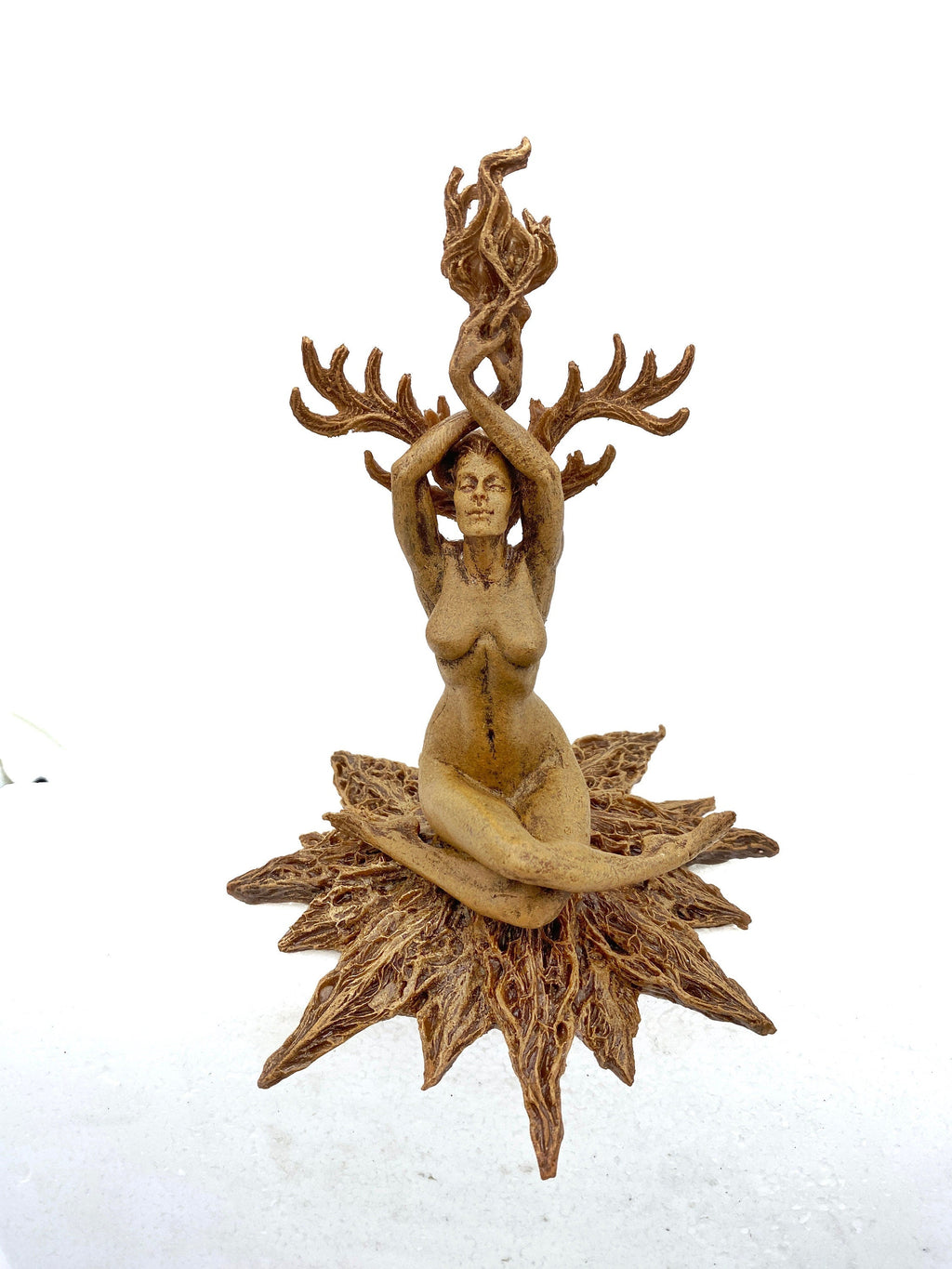 Prakrit Shakti: The Awakening Spirit Statue, Half Scale Resin|  Mythical Yoga Meditation Figurine | Goddess Altar Statue for Yoga Lovers