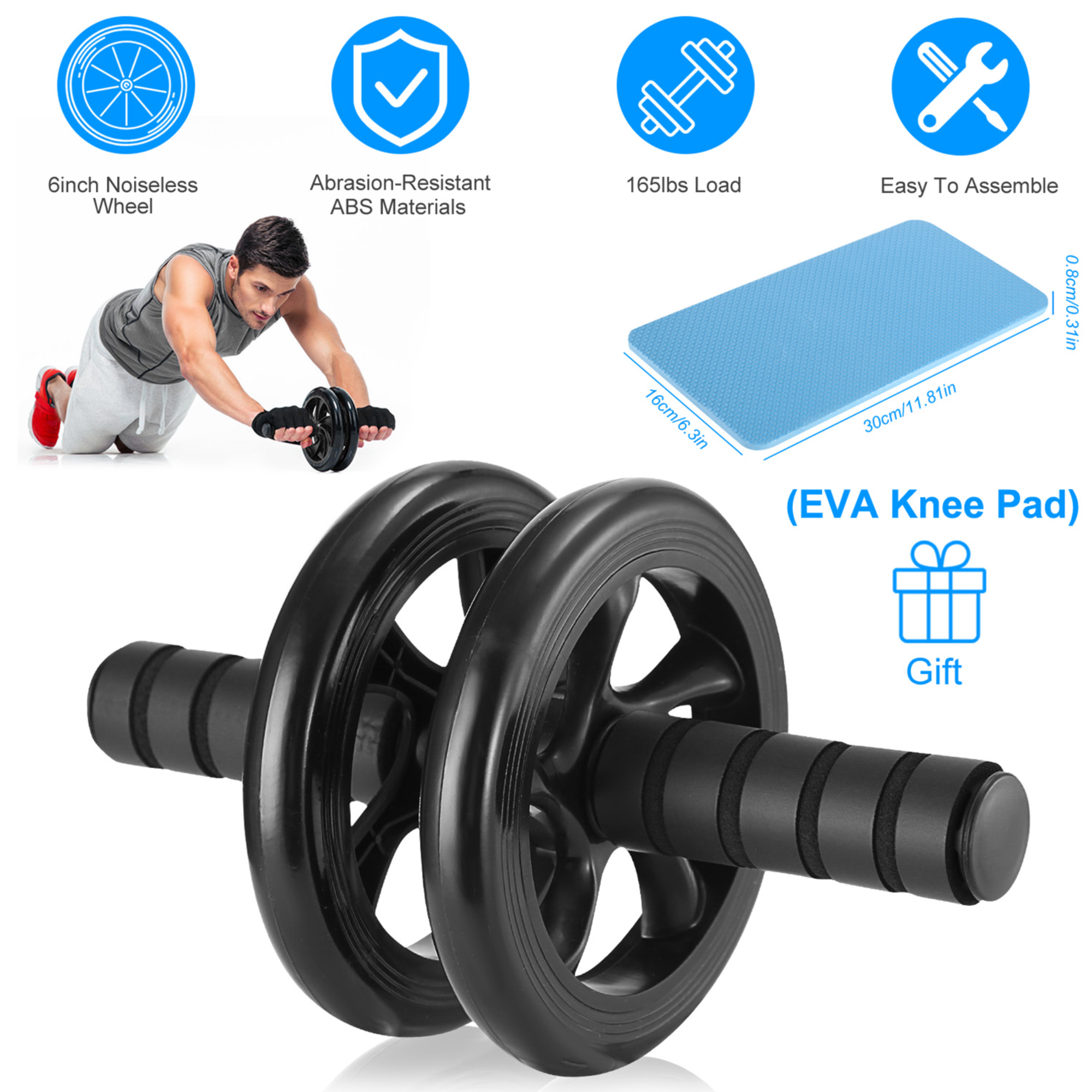 GBruno Ab Roller Wheel
