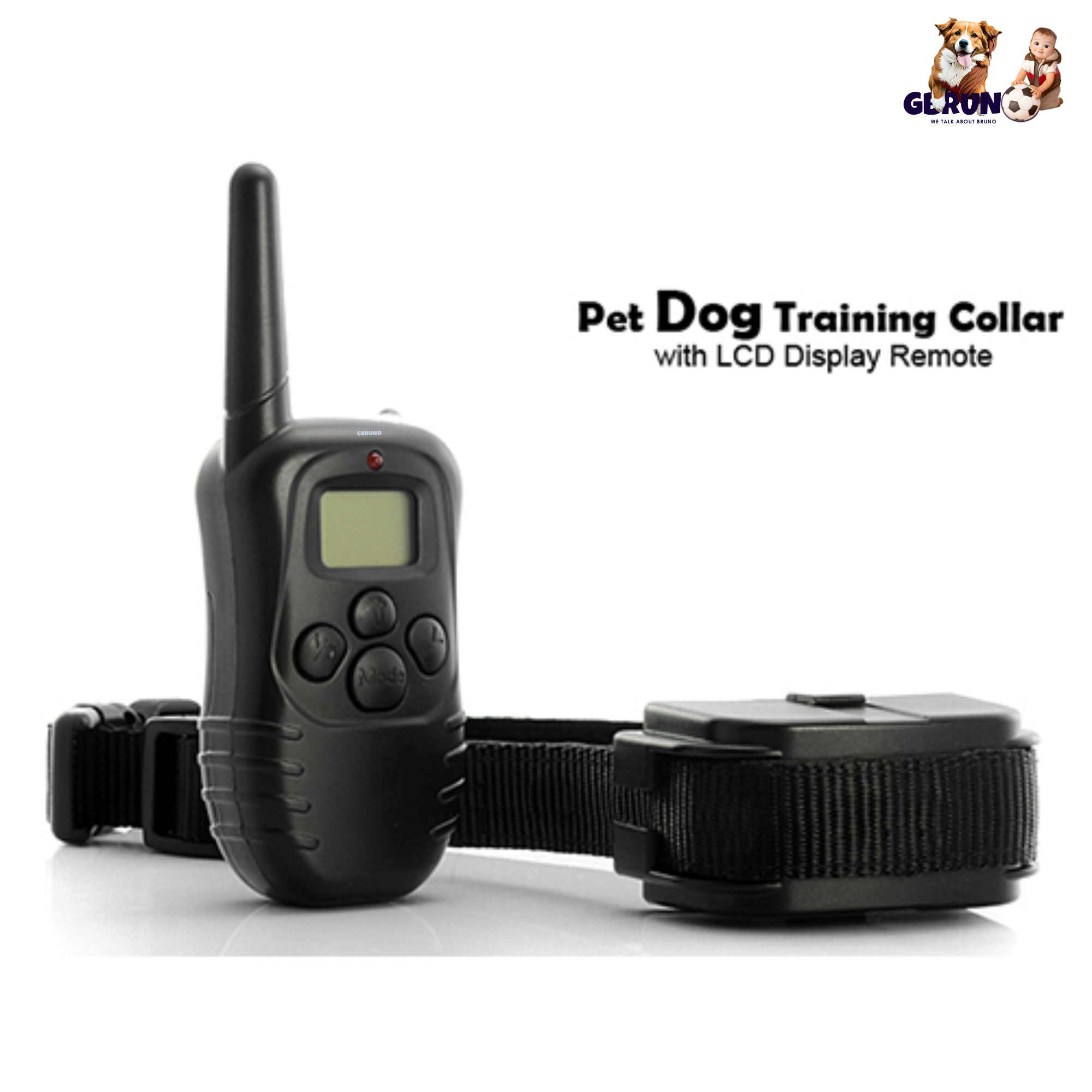 Remote Dog Training Collar – Adjustable Shock, Vibration & Beep