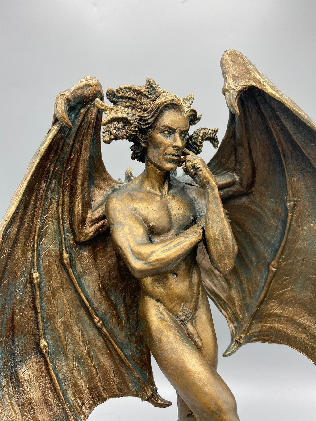 Lucifer Morning Star Statue | Mythological Deities Figurine | Fallen Angel Character Statue | Satan Altar Statue for Gothic Home Decor