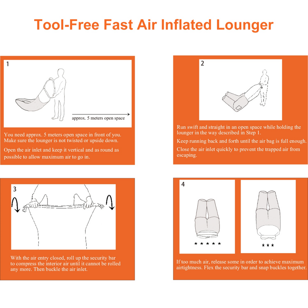 Inflatable Lounger Air Sofa Chair Couch w/ Portable Organizing Bag Waterproof Anti-Leaking for Backyard Lakeside Beach Traveling Camping Picnics