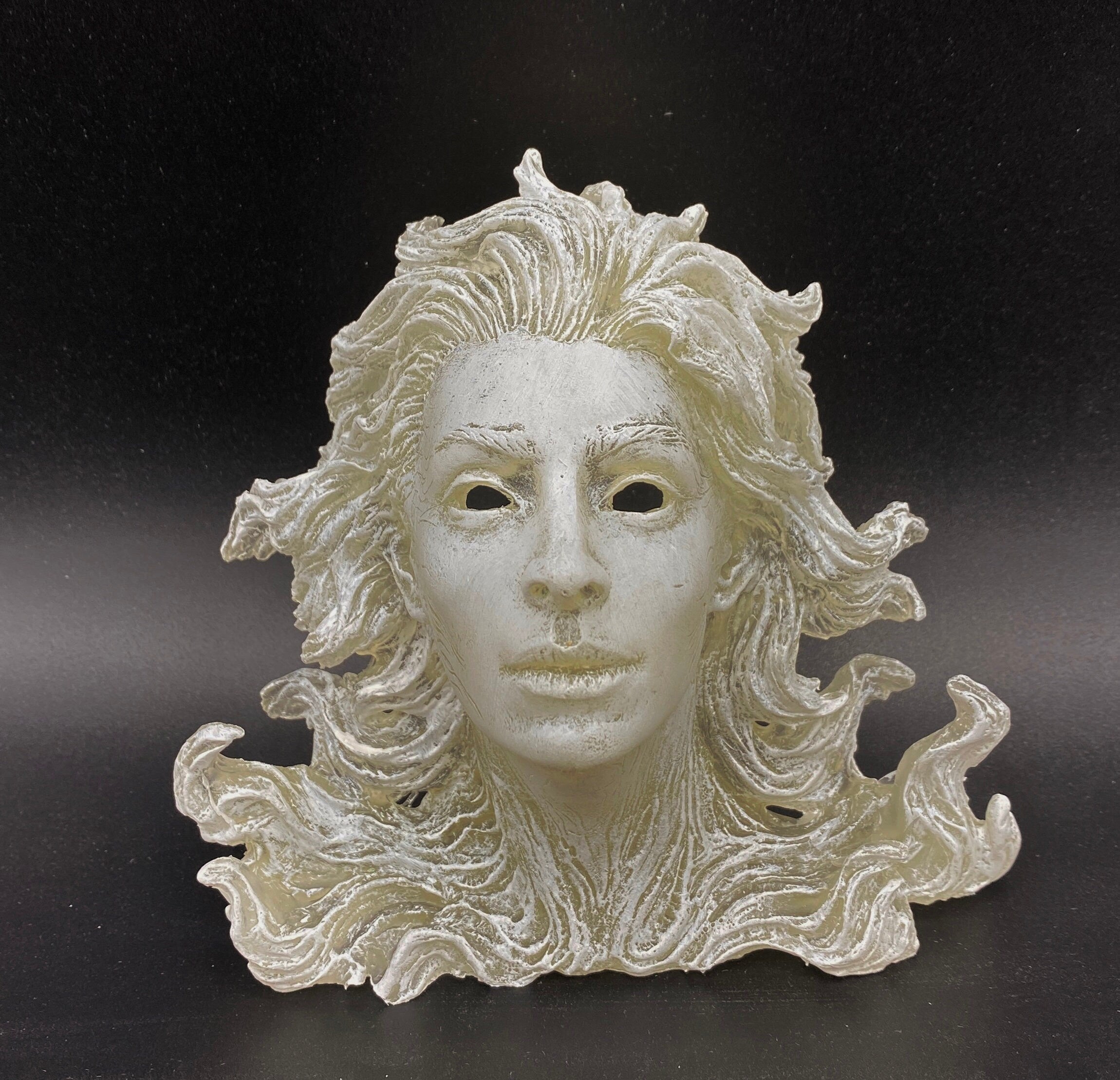 Spirit Summoning Sculpture, with LED Tea Light, Hand Painted Resin Sculpture |Spooky Gothic Light Feature |Ghost Light for Gothic Home Decor