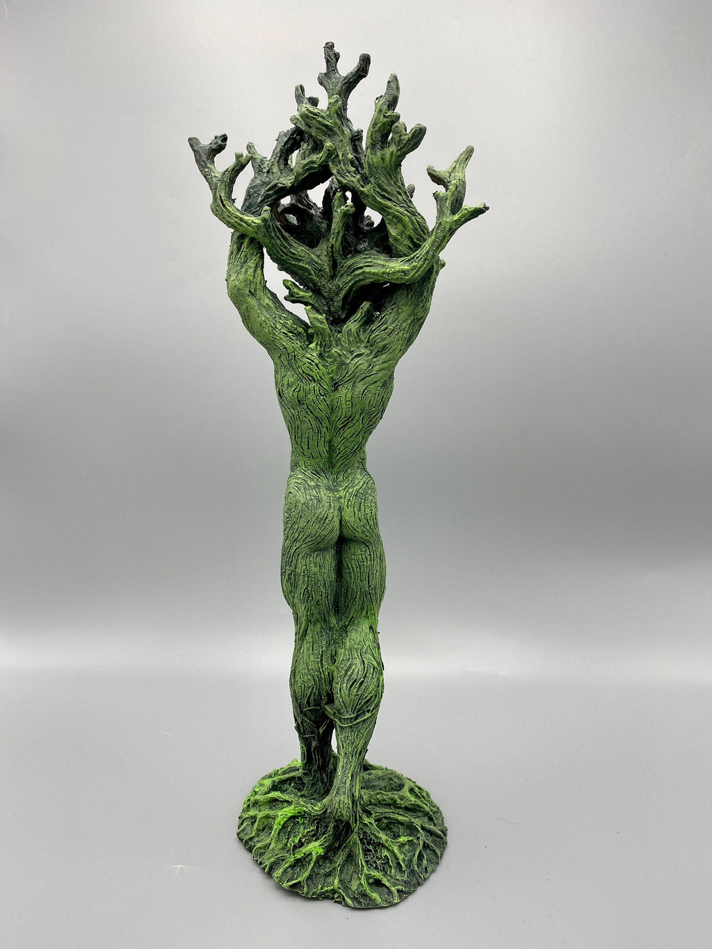 Green Man, Cernunnos Statue, Green Finish