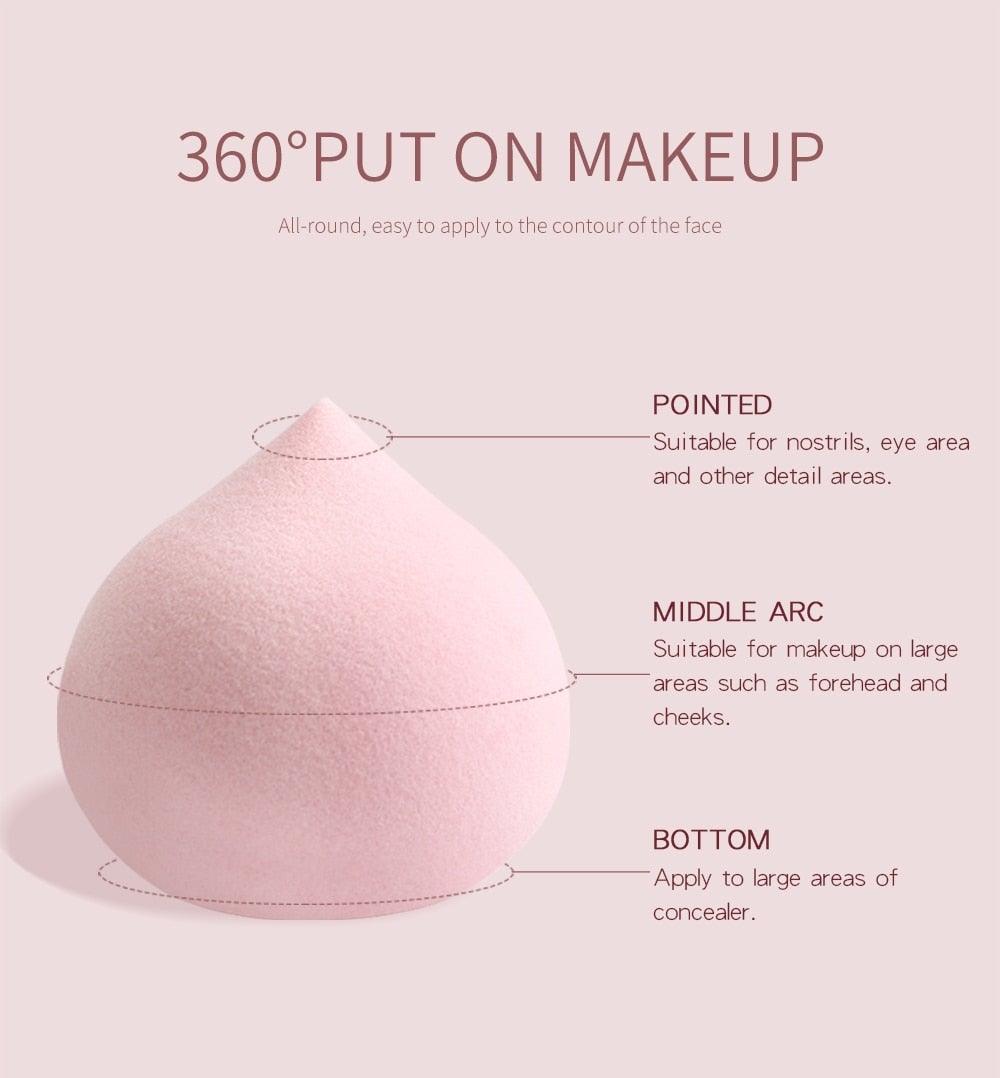 4/5PCS Mini Makeup Sponge Wet Bigger Cosmetic Puff Concealer Powder Beauty Make up Tool Colorful Makeup Sponges Set For Womens