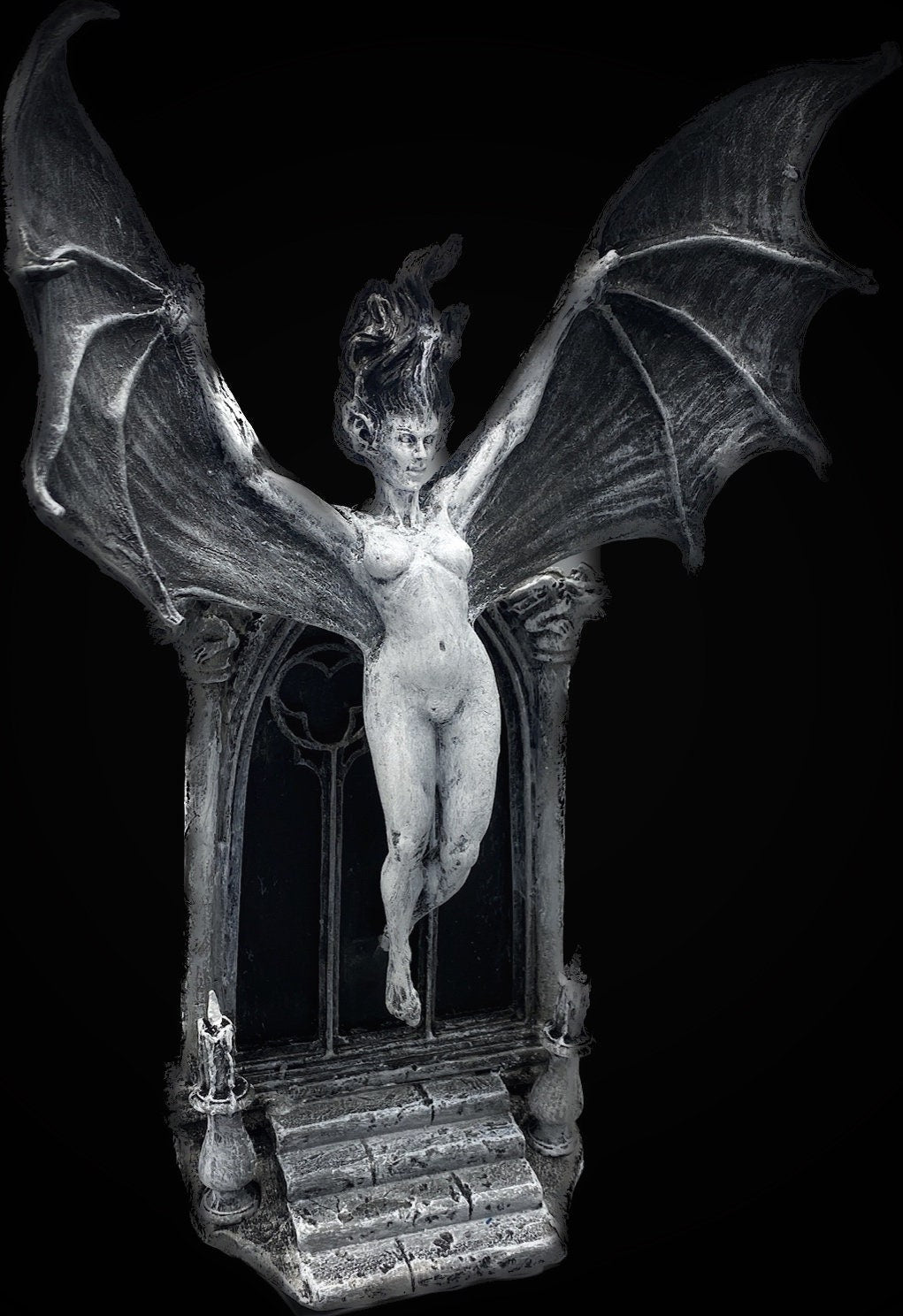 Carmilla the Vampire Statue, Hand Painted Resin Sculpture | Legendary Vampire Figurine |Victorian Gothic Horror|Gothic Gift and Spooky Decor