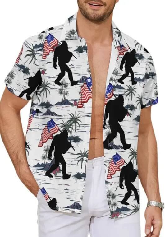 Men's Floral Print Casual Shirt – Unique Design Button-Up