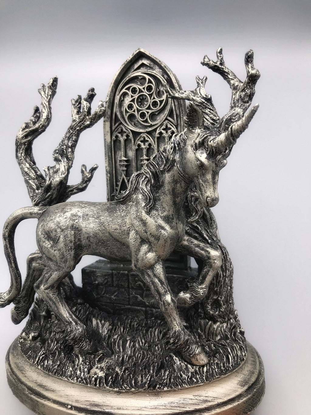 Unicorn Statue, Hand Painted Resin Sculpture | Mythical Creature Figurine | Unique Legendary Guardian Spirit Figurine. Fantasy Art Decor