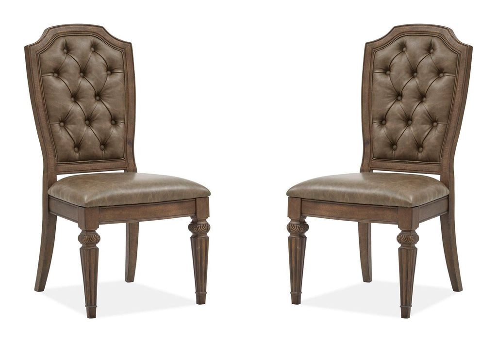 Durango - Wood Dining Side Chair With Upholstered Seat and Back (Set of 2) - Willadeene Brown