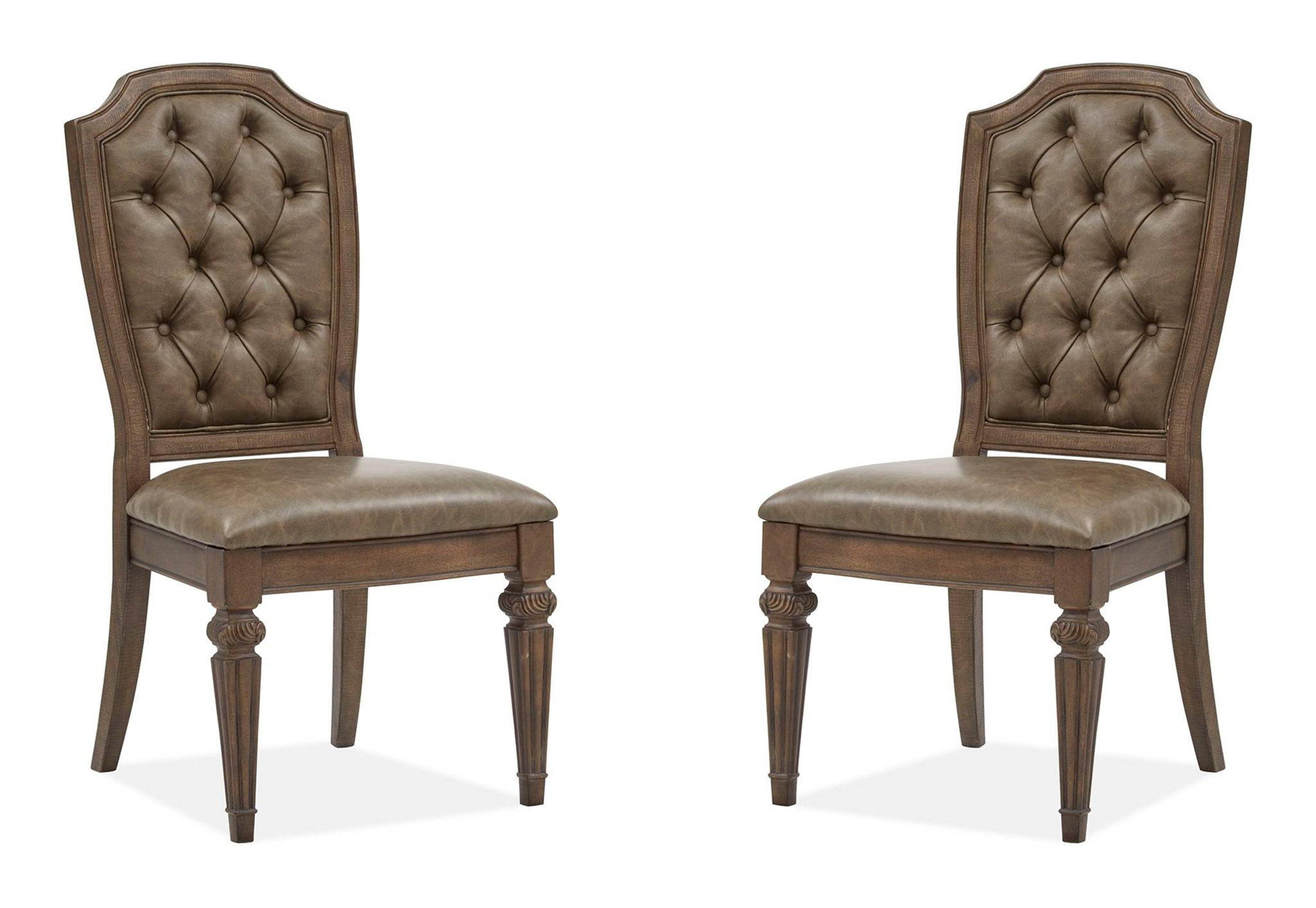 Durango - Wood Dining Side Chair With Upholstered Seat and Back (Set of 2) - Willadeene Brown
