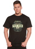 Fast Ride Men's Bamboo Viscose/Organic Cotton Short Sleeve Graphic T-Shirt