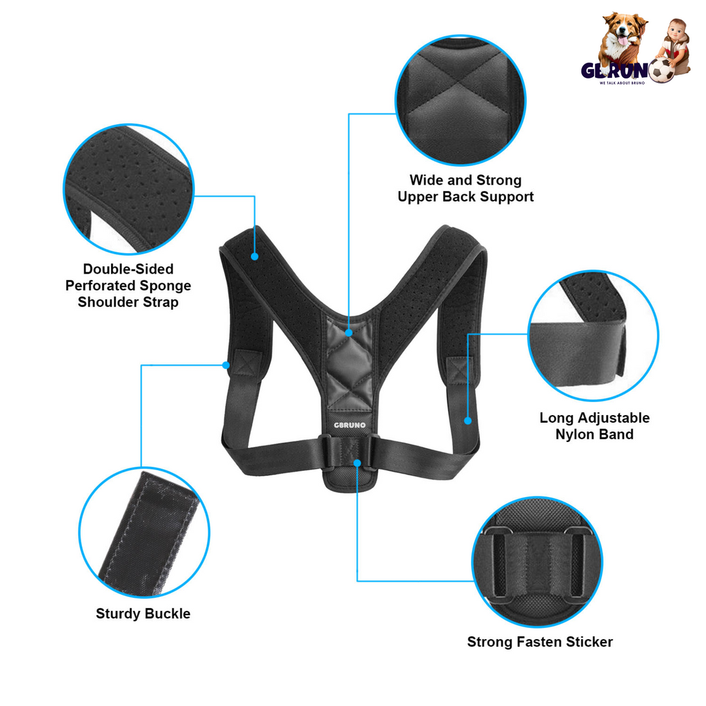 Back Posture Corrector Adjustable Upper Back Braces Clavicle Support Device Shoulder Neck Pain Relief for Men Women