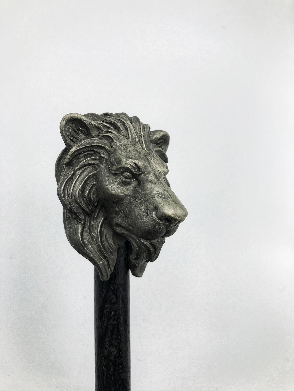 Lion Cane, Hand Sculpted Walking Stick | Medieval Gothic Cane | Fantasy Cosplay Lion Head Cane, Gothic Accessory