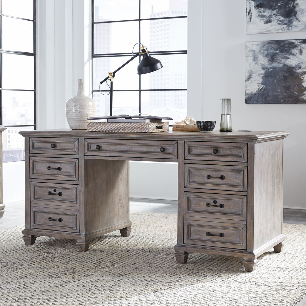 Lancaster - Executive Desk - Dove Tail Gray