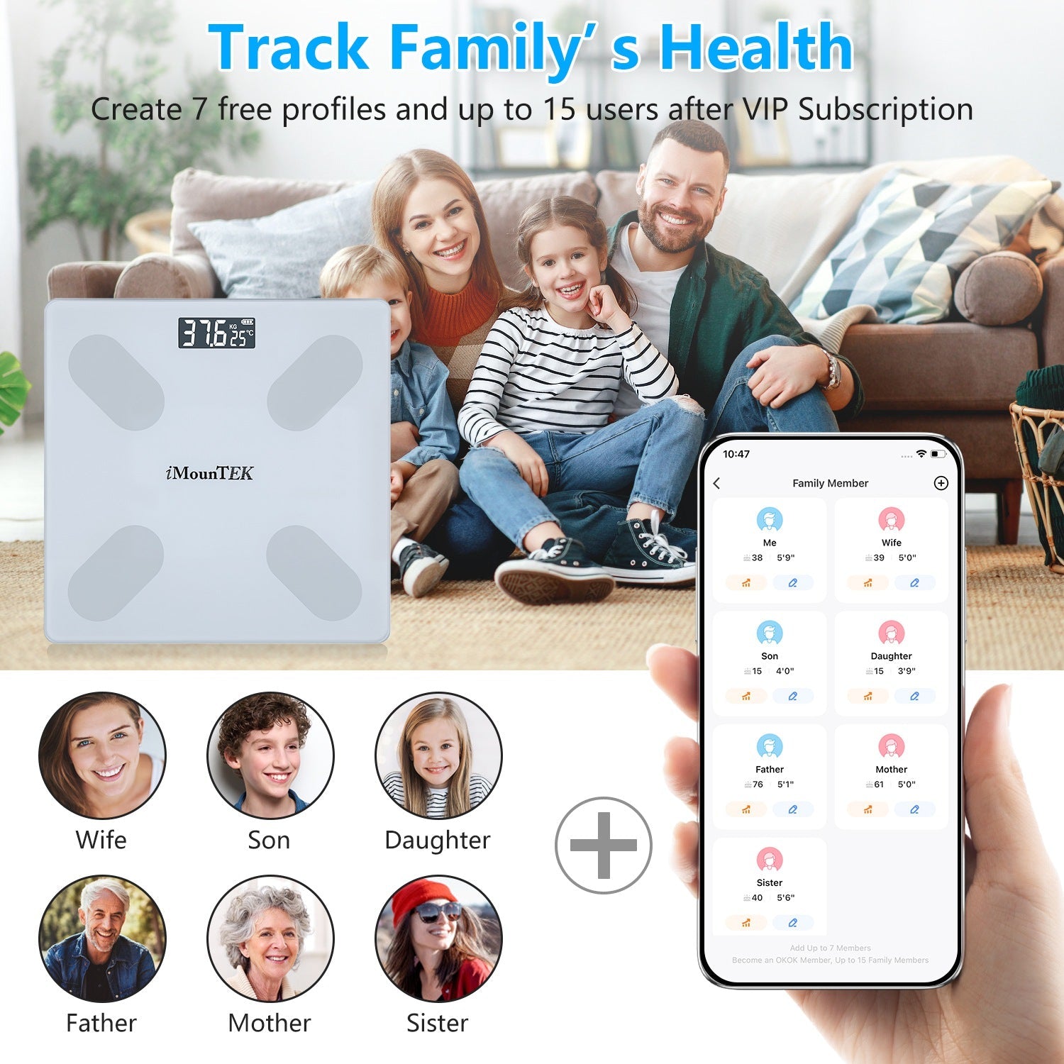 Smart Digital Scale For Body Weight High Accuracy BMI Weight Scale Full Body Composition Analysis Sync with APP 4mm Tempered Glass 397LBS Capacity LCD