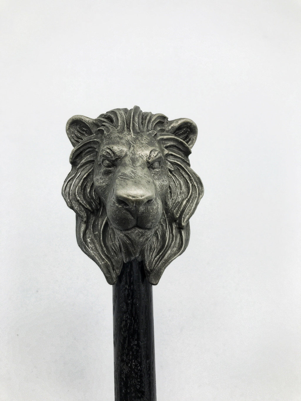 Lion Cane, Hand Sculpted Walking Stick | Medieval Gothic Cane | Fantasy Cosplay Lion Head Cane, Gothic Accessory