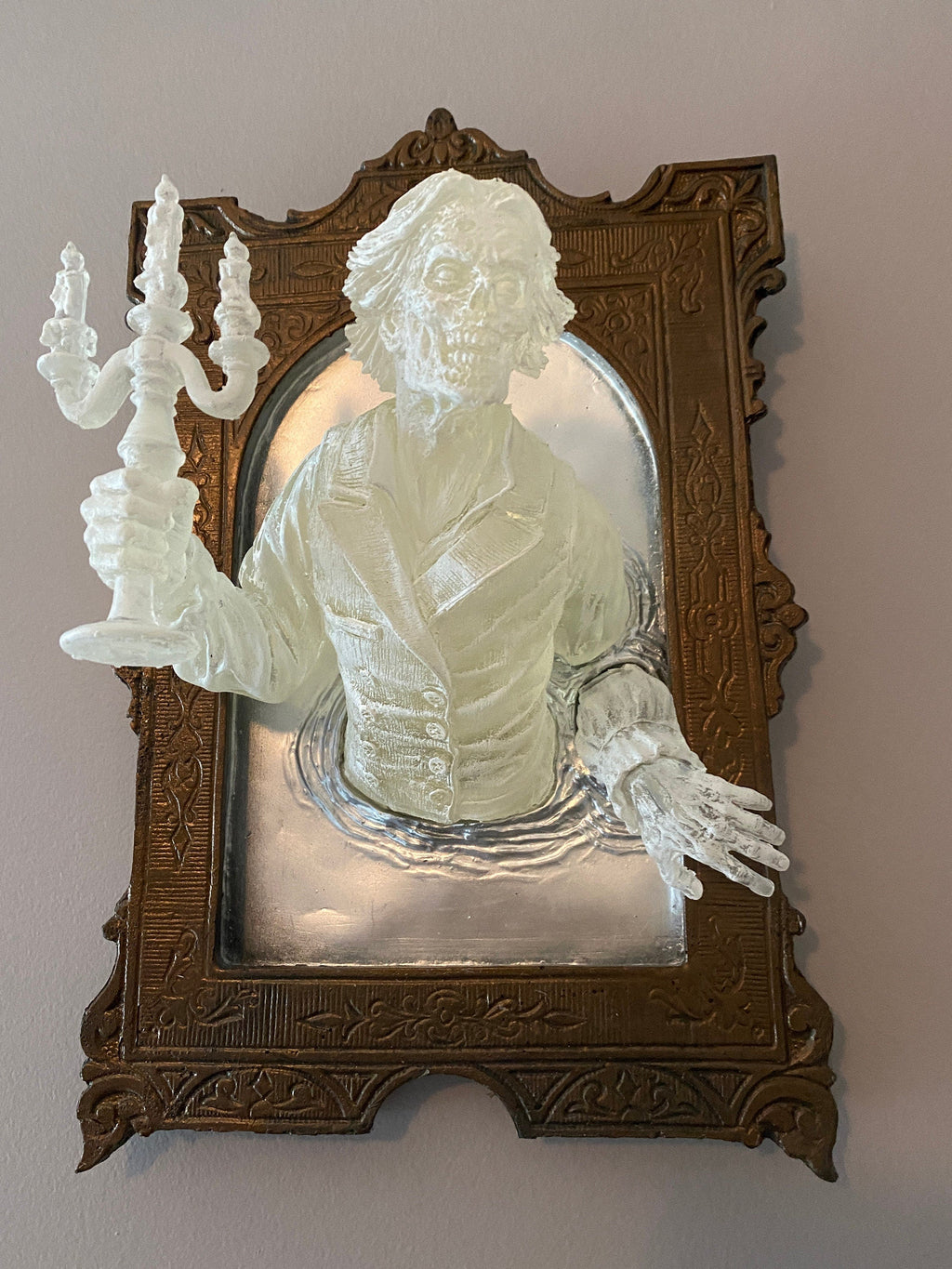 Gentleman Ghost in the Mirror Wall Plaque, Large Version, Ghoul Version