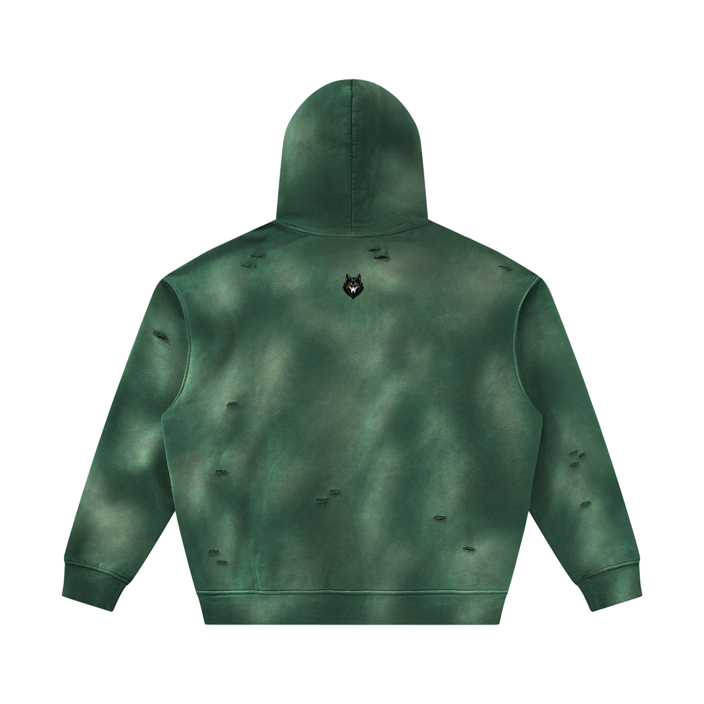 Loki & Ivy Unisex Sunfade Frayed Fleece Hoodie