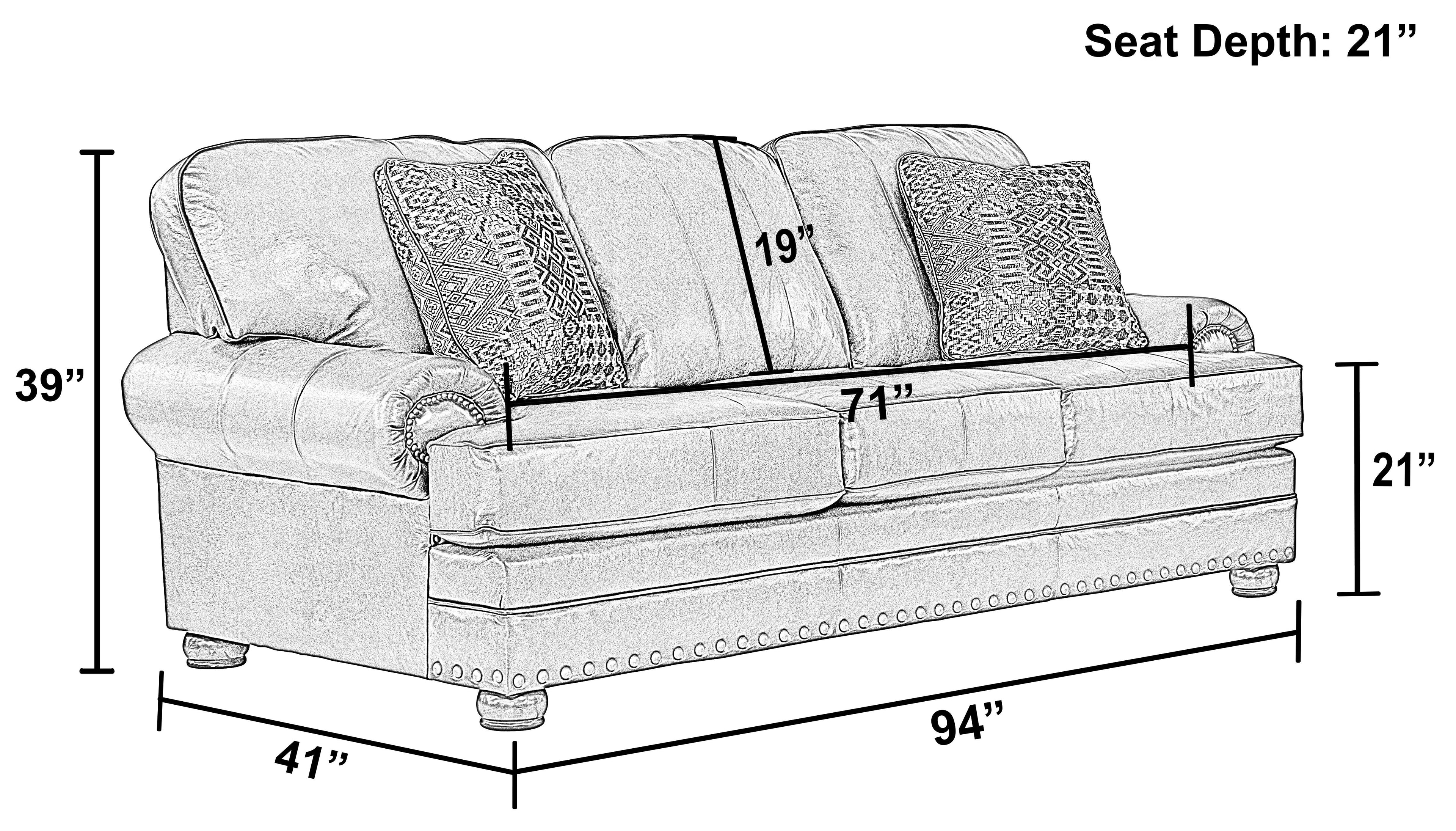 Roberto - Leather Sofa - Cocoa