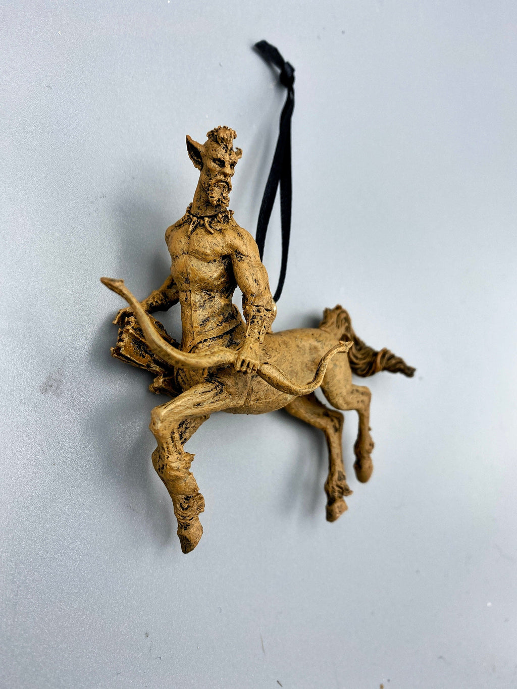 Centaur Ornament, Hand Painted Resin Sculpture | Mythical Creature Figurine | Legendary Sagittarius Centaur Ornament. Fantasy Art Decor