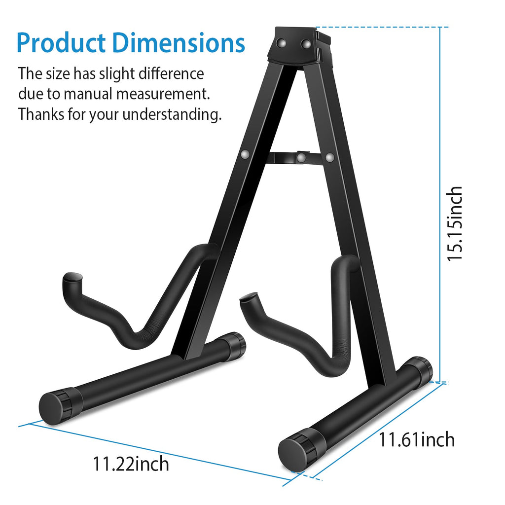 Guitar Stand A Frame Foldable Guitar Holder Portable Mount For Acoustic Electric Classical Guitars Violin Ukulele Bass Banjo
