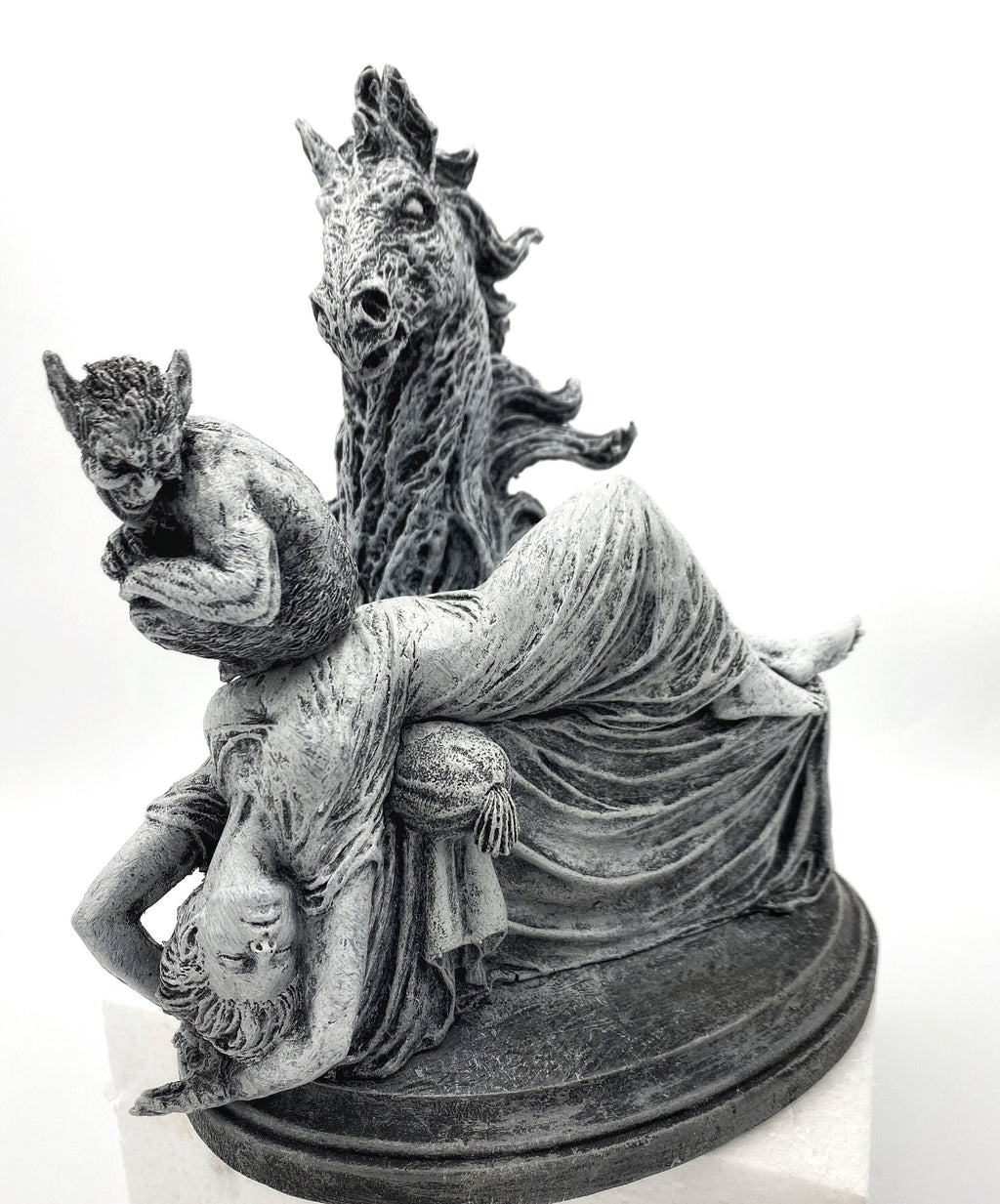 Statue of Henry Fuseli's "The Nightmare”,  Hand Painted Resin Sculpture | Victorian Gothic Figurine | Gothic Decor Dark Fantasy Gift