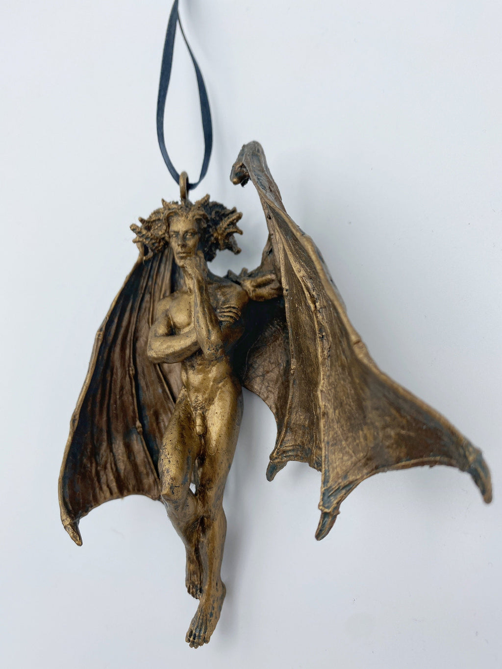 Lucifer Morning Star Ornament | Mythological Deities Figurine | Fallen Angel Character Sculpture | Satan Ornament for Gothic Holiday Decor