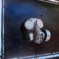 Gas Mask Magnet, Hand Painted Resin Sculpture | Gothic Post-Apocalyptic Decor | Gas Mask Magnet for Horror and Gothic Decor