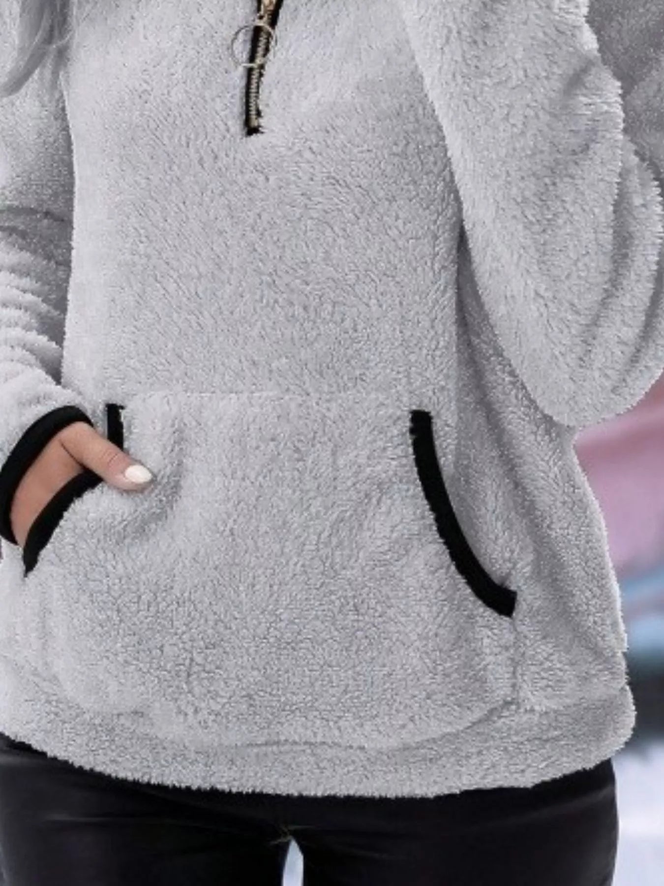 PlushZip Fleece: Cozy Full-Sleeve Plus Sweatshirt