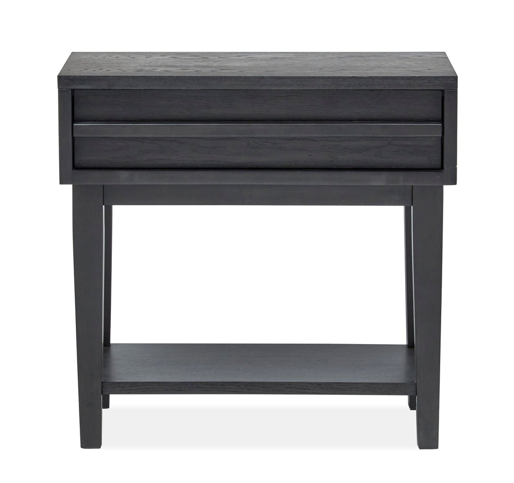 Lindon - Dark Open Nightstand - Coffee Bean