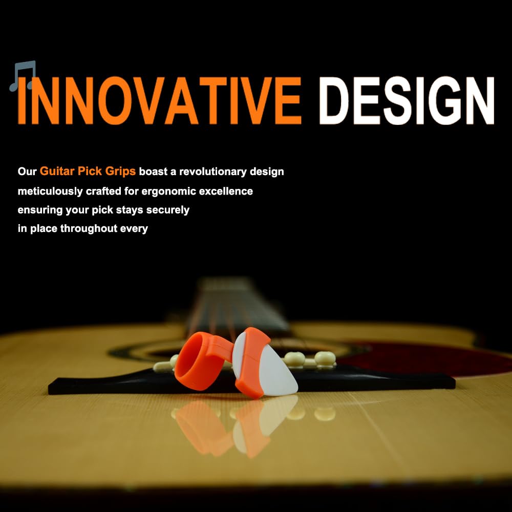 Ergonomic Guitar Pick Grips – Durable Silicone for All Playing Styles