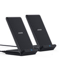 Anker 2-Pack 313 Wireless Charger PowerWave Stands, Qi-Certified, No AC Adapter