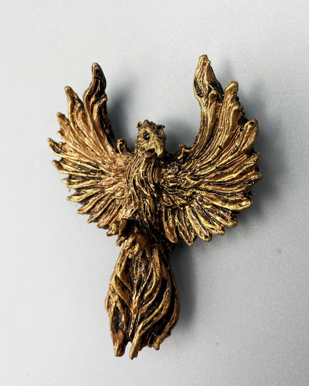 Phoenix Magnet, Hand Painted Resin Sculpture | Mythic Fantasy Decor | Phoenix  Magnet for Fantasy and Gothic Decor