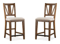 Bay Creek - Counter Chair With Upholstered Seat (Set of 2) - Toasted Nutmeg