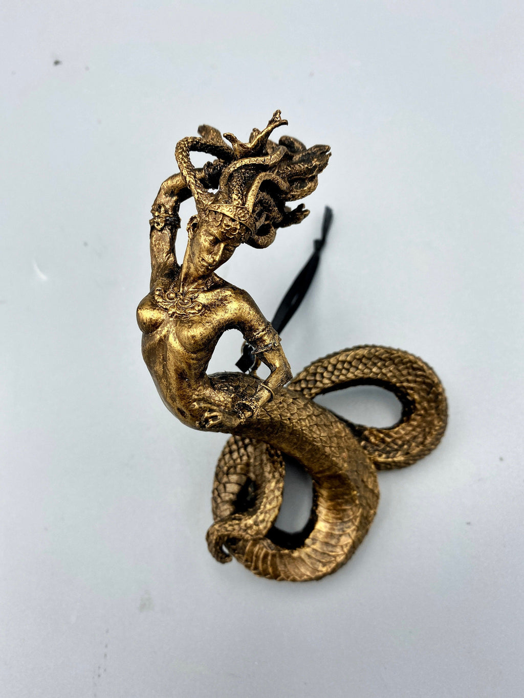 Medusa Ornament, Hand Painted Resin Sculpture |. Mythological Creature Figurine | Myths and Legends Character Ornament | Fantasy Art Gift