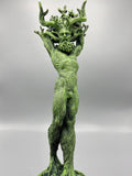 Green Man, Cernunnos Statue, Green Finish