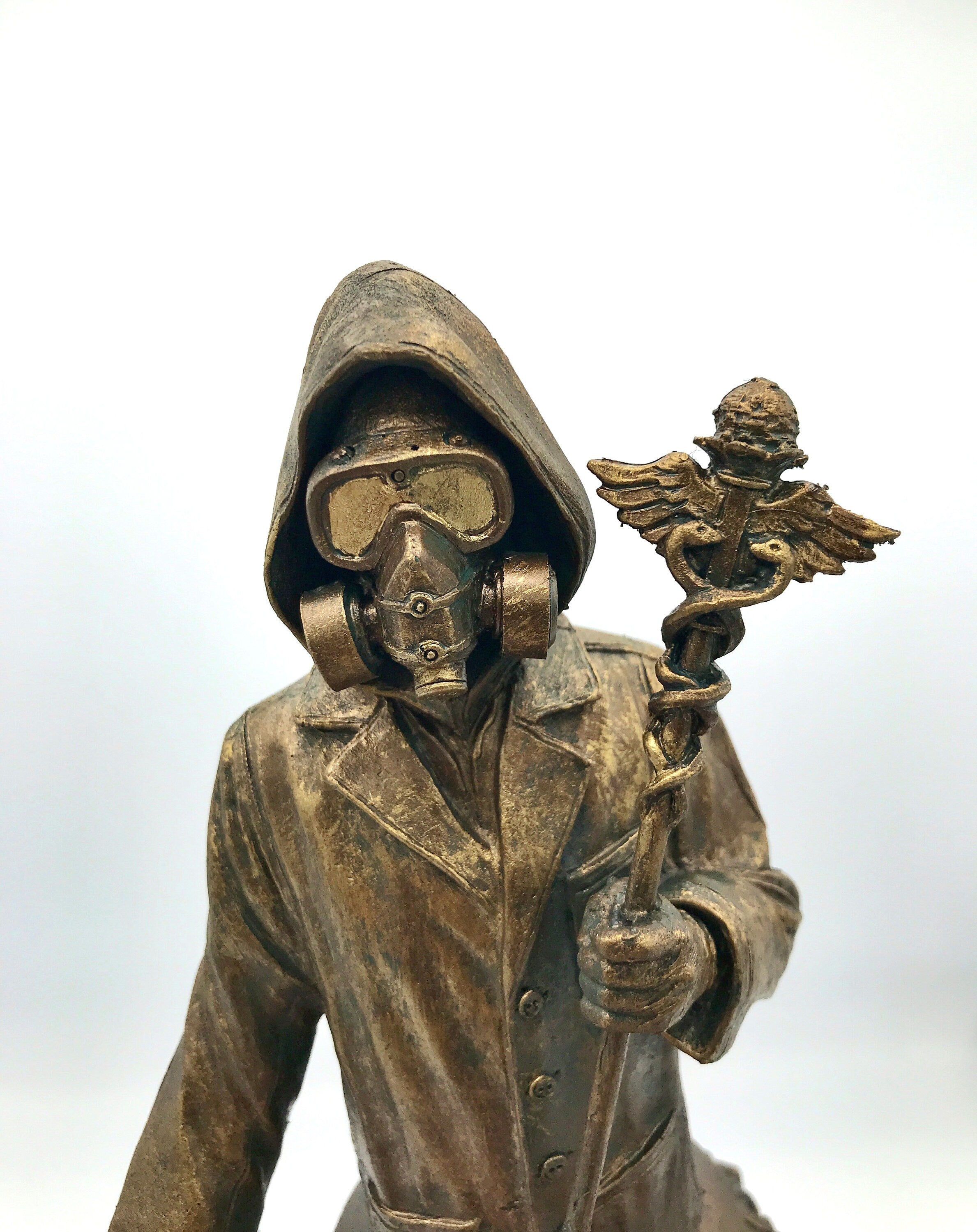 Healthcare Worker Bust, Bronze Finish,  Doctors Without Borders Charity