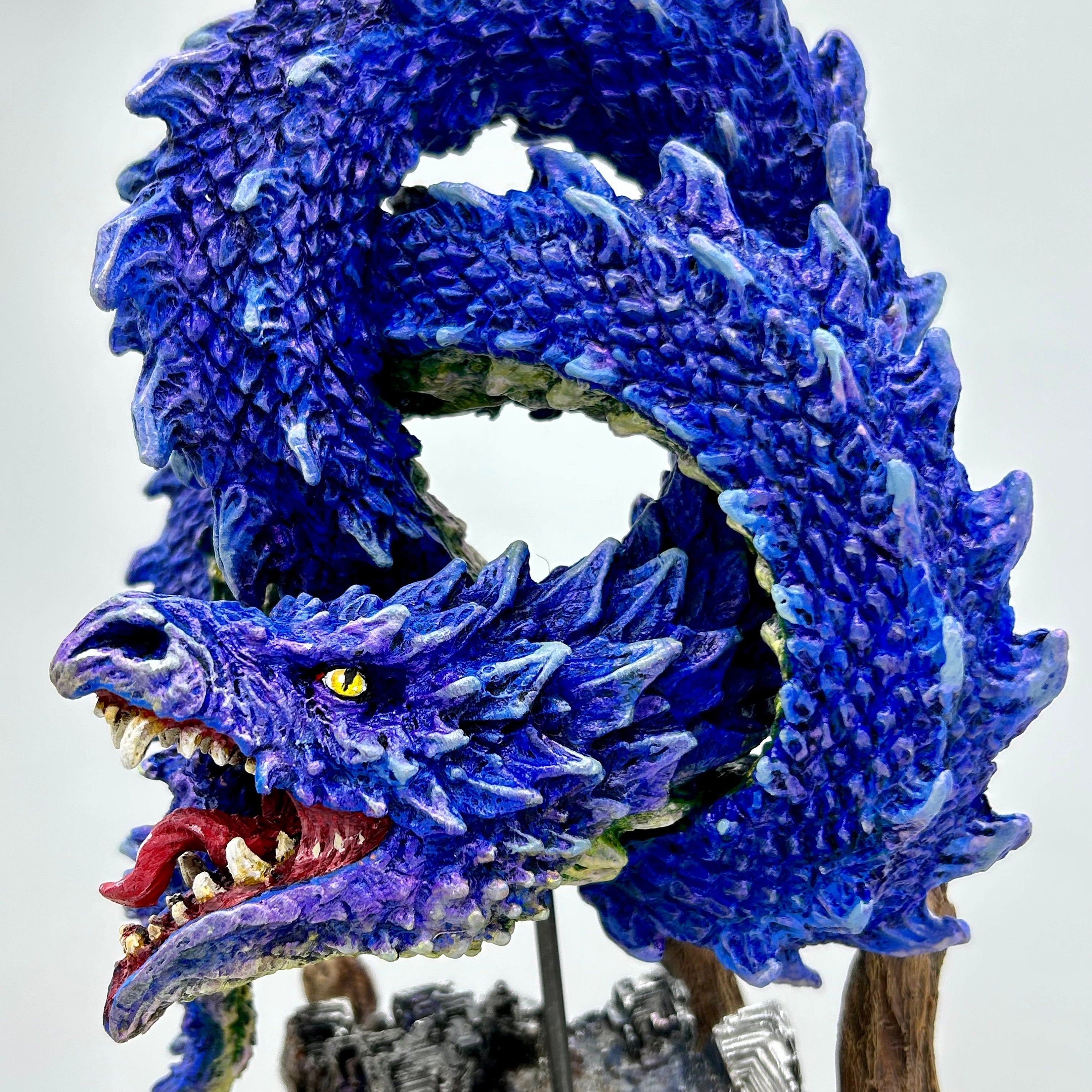 Ouroboros, World Serpent Statue, Full Color